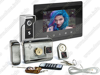 Комплект видеодомофона Eplutus EP-7200 с электромеханическим замком AX066
